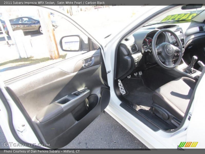 Satin White Pearl / Carbon Black 2011 Subaru Impreza WRX Sedan