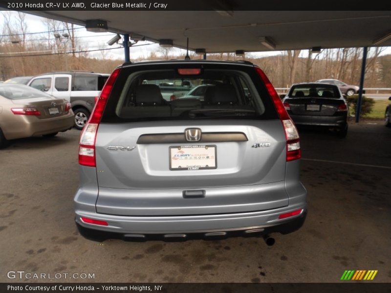 Glacier Blue Metallic / Gray 2010 Honda CR-V LX AWD