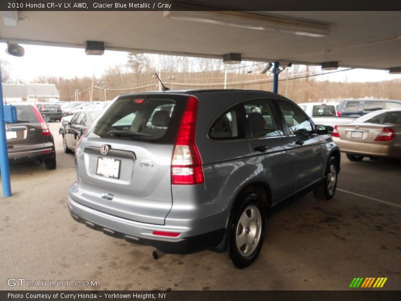 Glacier Blue Metallic / Gray 2010 Honda CR-V LX AWD