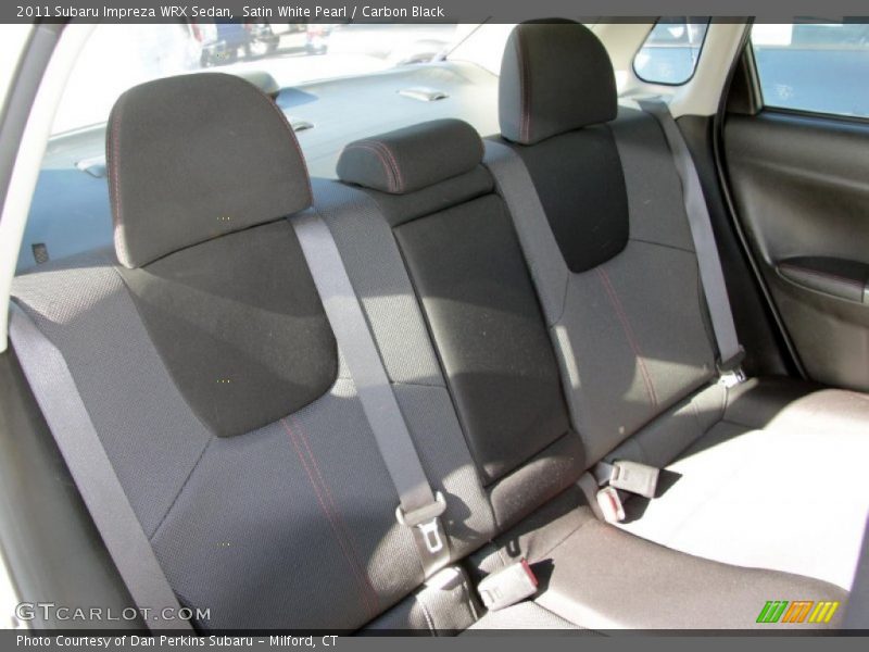 Satin White Pearl / Carbon Black 2011 Subaru Impreza WRX Sedan