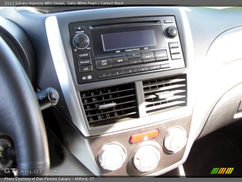 Satin White Pearl / Carbon Black 2011 Subaru Impreza WRX Sedan