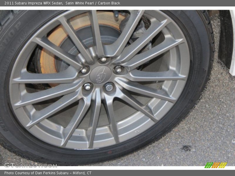 Satin White Pearl / Carbon Black 2011 Subaru Impreza WRX Sedan