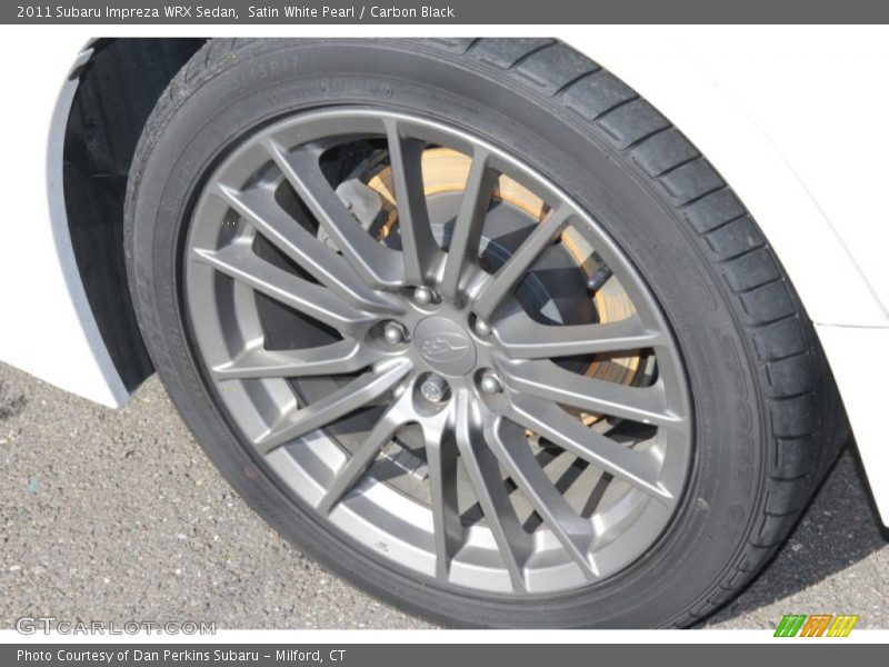 Satin White Pearl / Carbon Black 2011 Subaru Impreza WRX Sedan