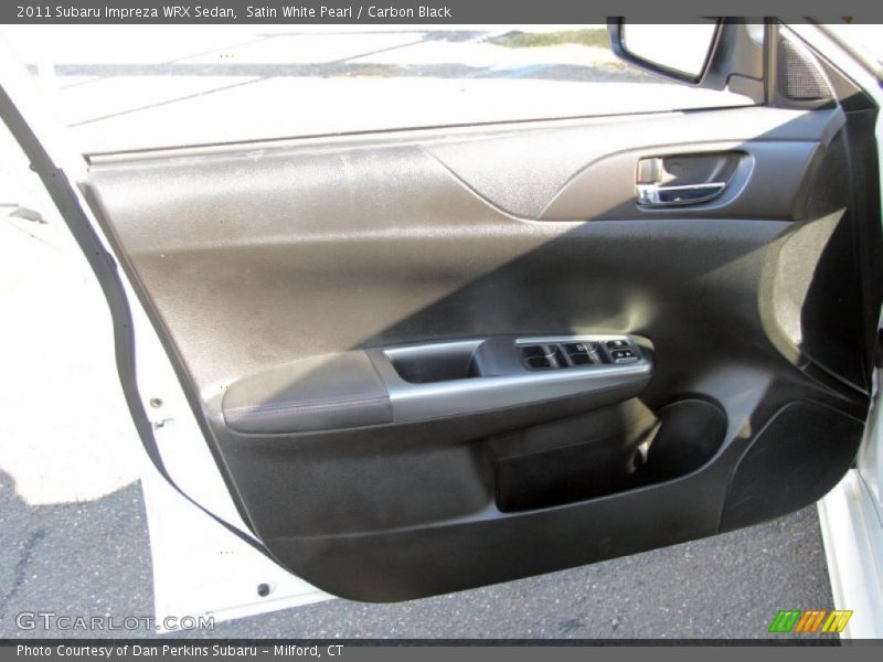 Satin White Pearl / Carbon Black 2011 Subaru Impreza WRX Sedan