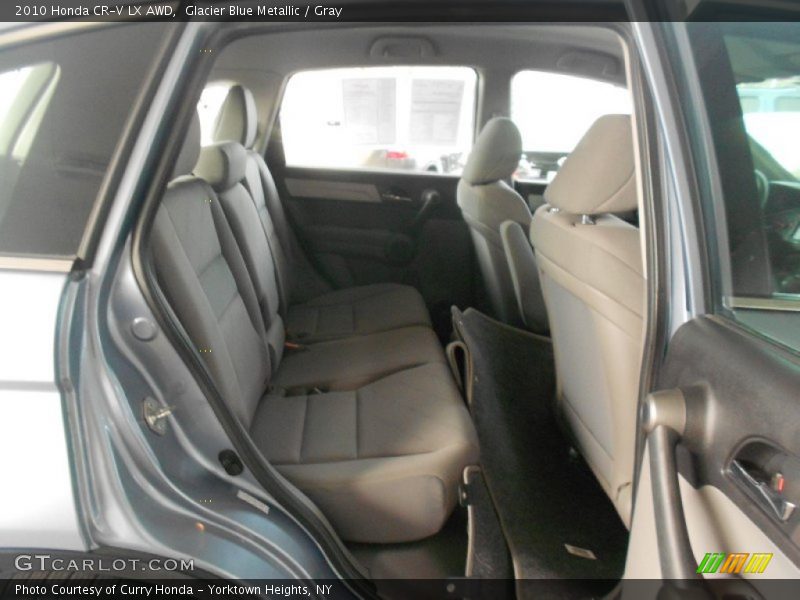 Glacier Blue Metallic / Gray 2010 Honda CR-V LX AWD