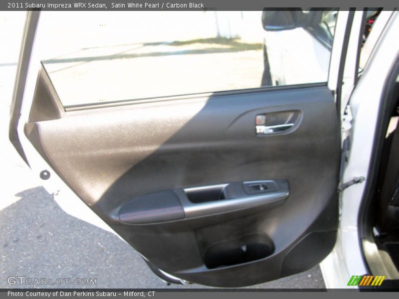 Satin White Pearl / Carbon Black 2011 Subaru Impreza WRX Sedan