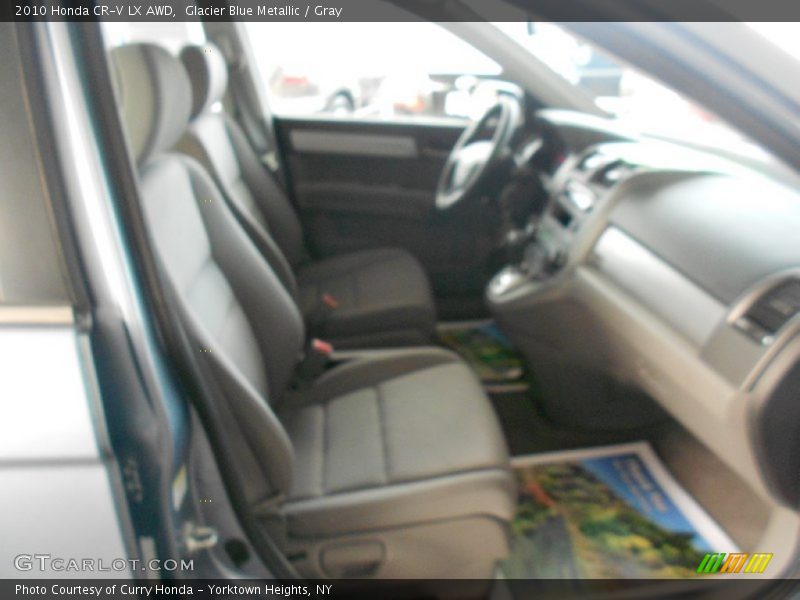 Glacier Blue Metallic / Gray 2010 Honda CR-V LX AWD