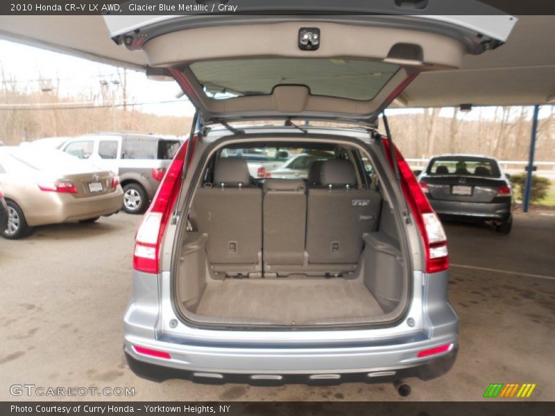Glacier Blue Metallic / Gray 2010 Honda CR-V LX AWD