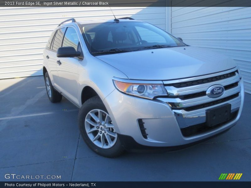 Ingot Silver Metallic / Charcoal Black 2013 Ford Edge SE