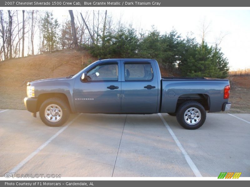 Blue Granite Metallic / Dark Titanium Gray 2007 Chevrolet Silverado 1500 Crew Cab