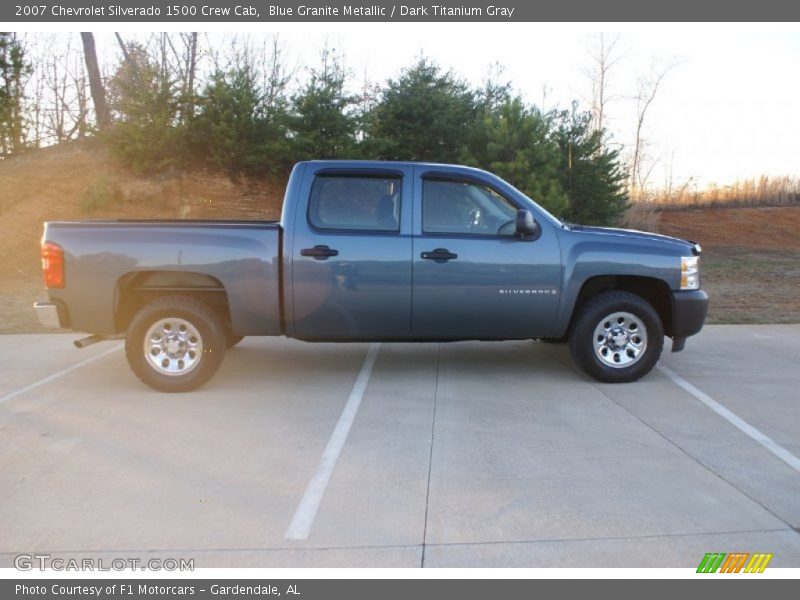 Blue Granite Metallic / Dark Titanium Gray 2007 Chevrolet Silverado 1500 Crew Cab