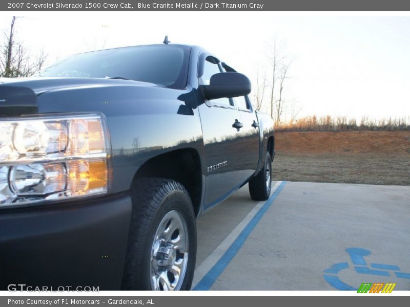 Blue Granite Metallic / Dark Titanium Gray 2007 Chevrolet Silverado 1500 Crew Cab