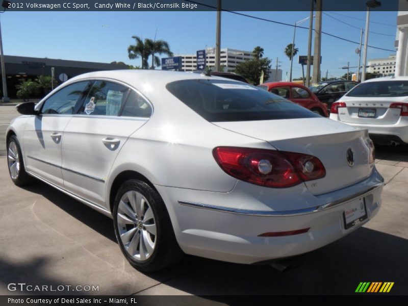 Candy White / Black/Cornsilk Beige 2012 Volkswagen CC Sport