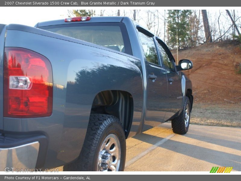 Blue Granite Metallic / Dark Titanium Gray 2007 Chevrolet Silverado 1500 Crew Cab