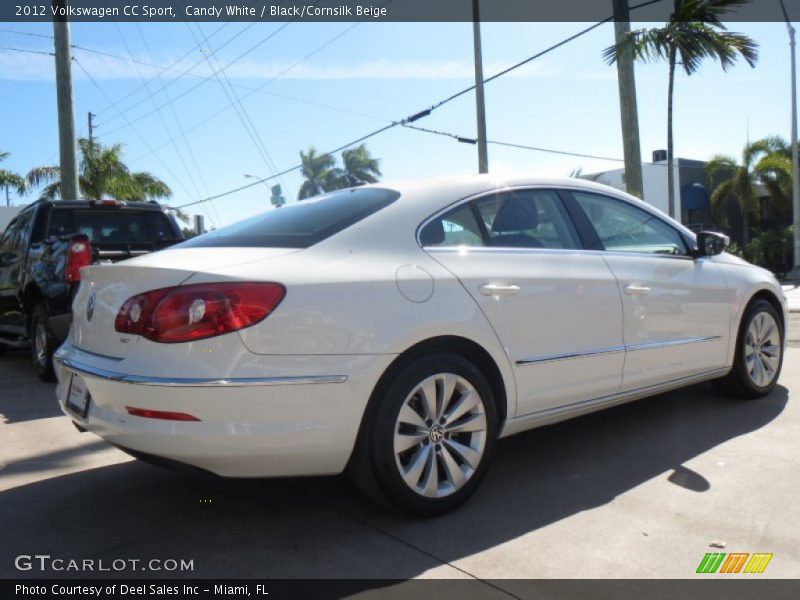 Candy White / Black/Cornsilk Beige 2012 Volkswagen CC Sport