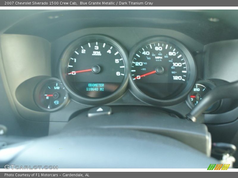 Blue Granite Metallic / Dark Titanium Gray 2007 Chevrolet Silverado 1500 Crew Cab