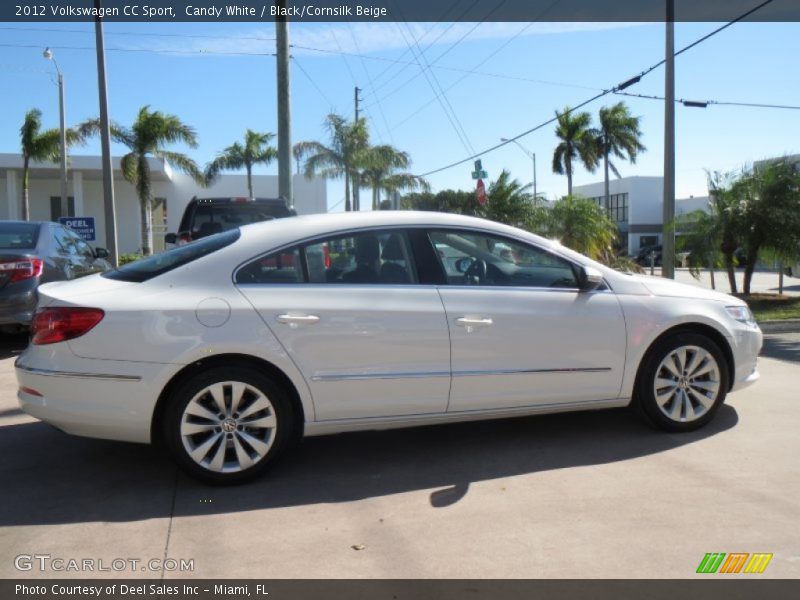 Candy White / Black/Cornsilk Beige 2012 Volkswagen CC Sport