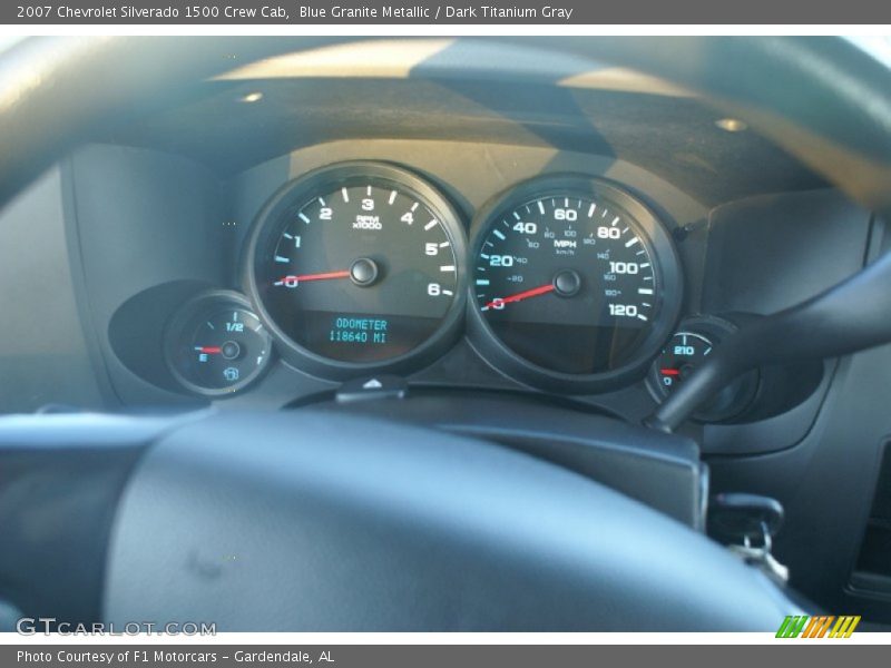 Blue Granite Metallic / Dark Titanium Gray 2007 Chevrolet Silverado 1500 Crew Cab