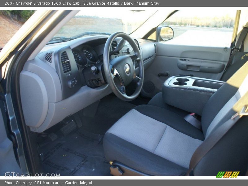 Blue Granite Metallic / Dark Titanium Gray 2007 Chevrolet Silverado 1500 Crew Cab