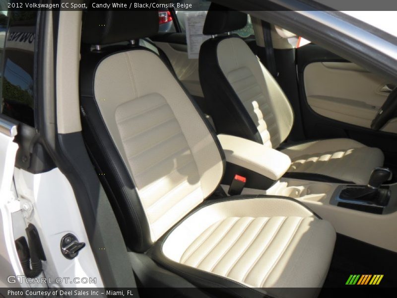 Candy White / Black/Cornsilk Beige 2012 Volkswagen CC Sport