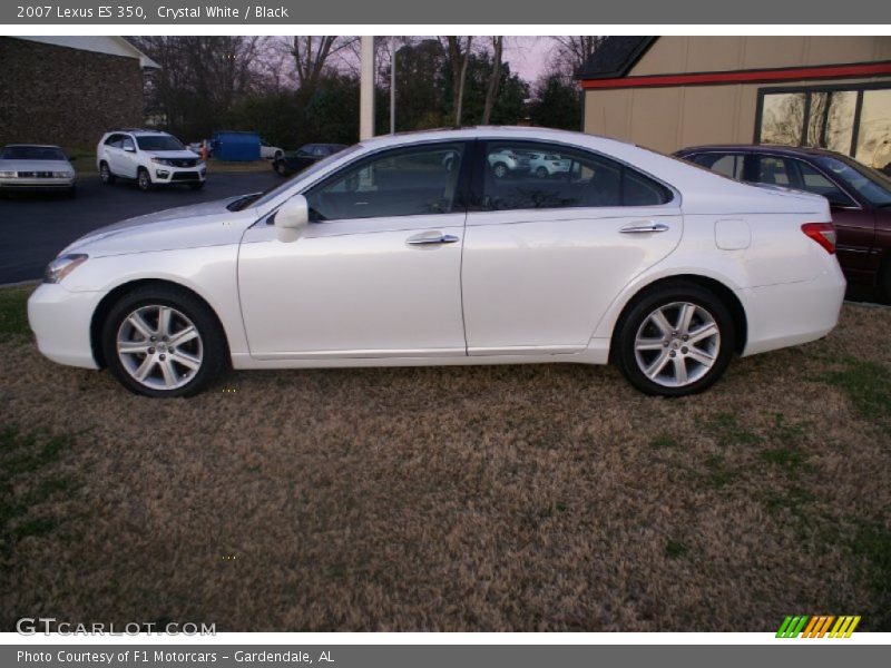 Crystal White / Black 2007 Lexus ES 350