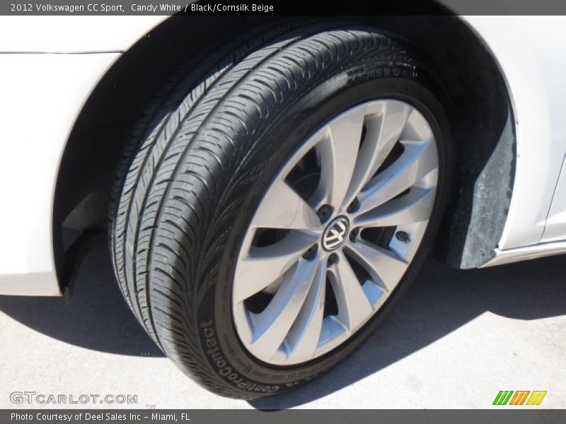 Candy White / Black/Cornsilk Beige 2012 Volkswagen CC Sport