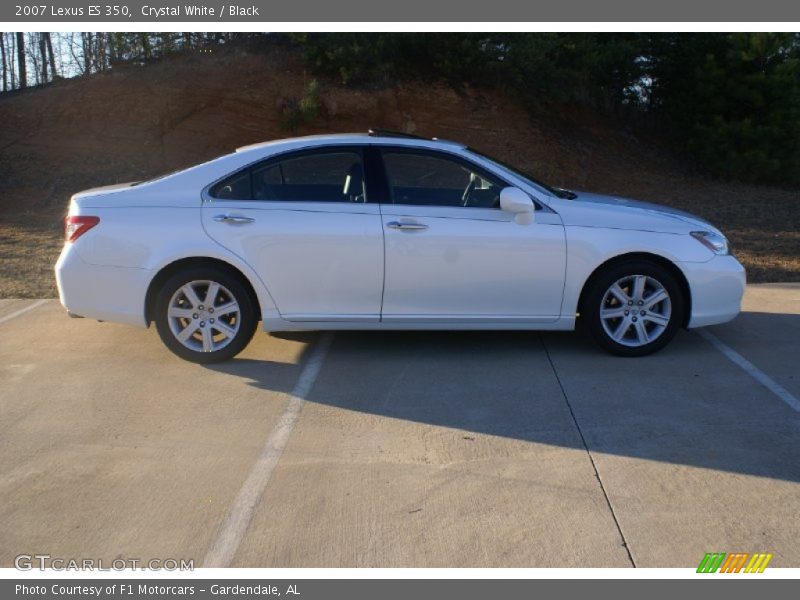 Crystal White / Black 2007 Lexus ES 350