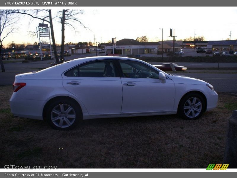 Crystal White / Black 2007 Lexus ES 350