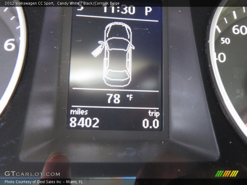 Candy White / Black/Cornsilk Beige 2012 Volkswagen CC Sport
