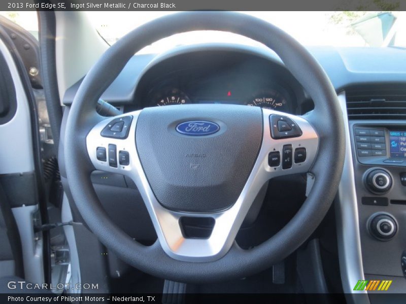 Ingot Silver Metallic / Charcoal Black 2013 Ford Edge SE