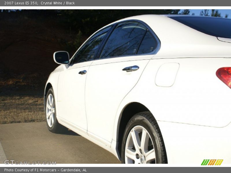 Crystal White / Black 2007 Lexus ES 350