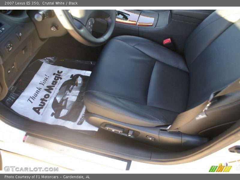 Crystal White / Black 2007 Lexus ES 350
