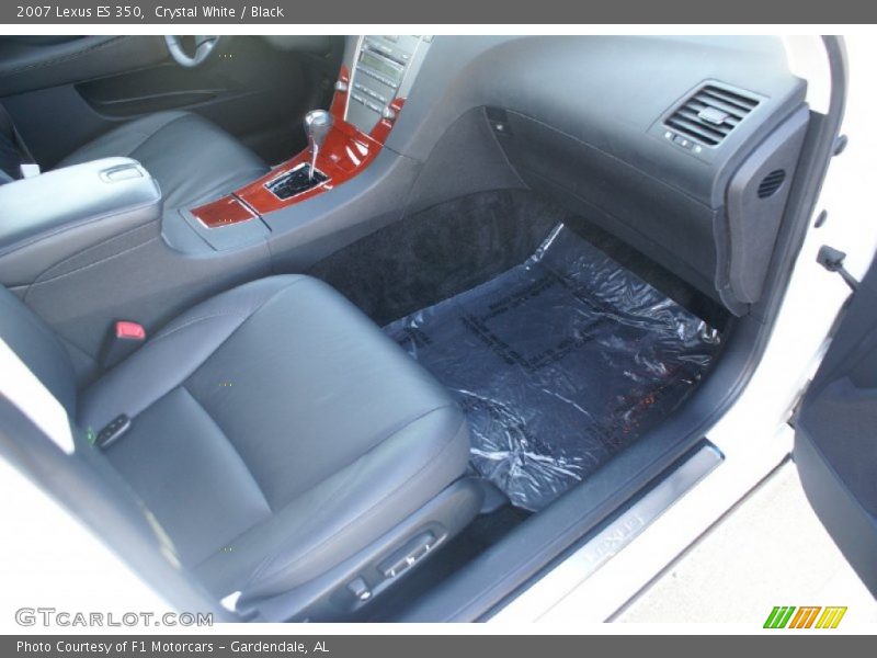 Crystal White / Black 2007 Lexus ES 350