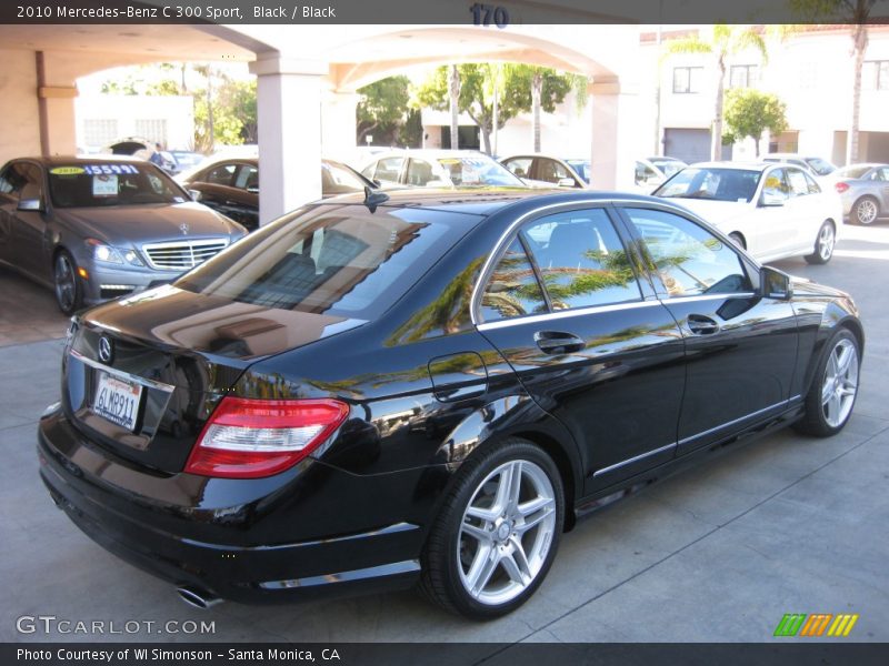 Black / Black 2010 Mercedes-Benz C 300 Sport