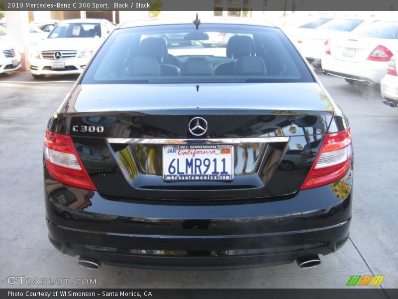Black / Black 2010 Mercedes-Benz C 300 Sport