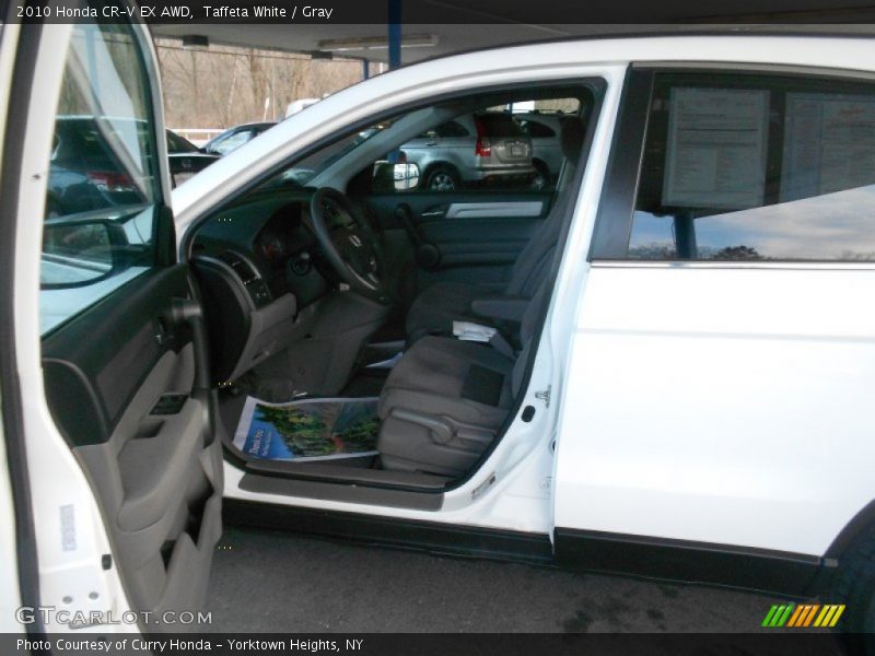 Taffeta White / Gray 2010 Honda CR-V EX AWD