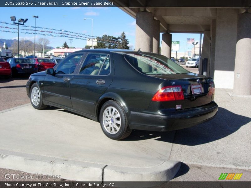 Graphite Green / Sand Beige 2003 Saab 9-5 Linear Sedan