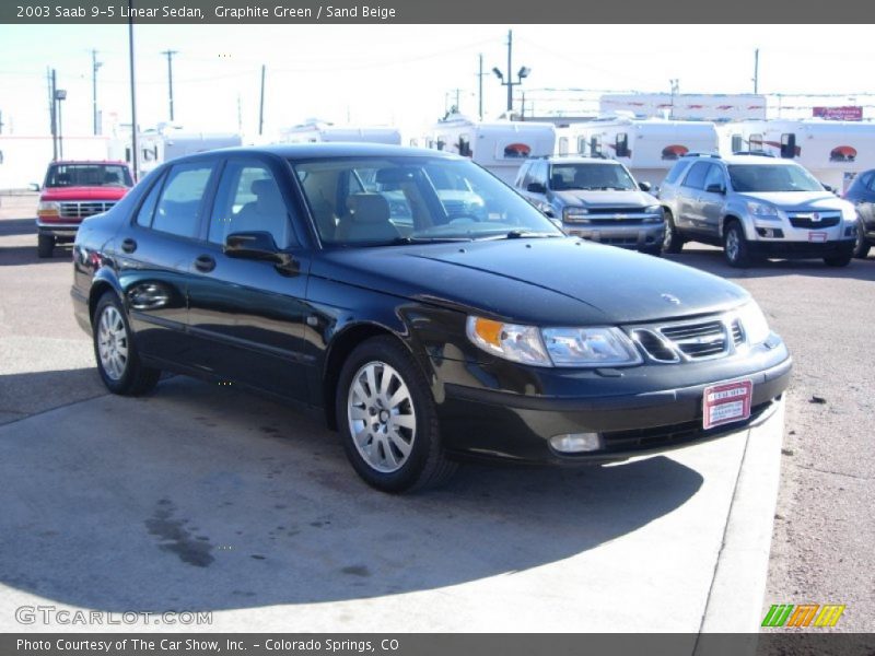 Graphite Green / Sand Beige 2003 Saab 9-5 Linear Sedan