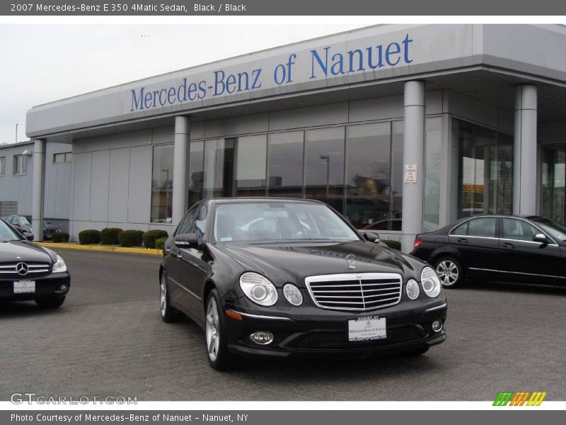 Black / Black 2007 Mercedes-Benz E 350 4Matic Sedan