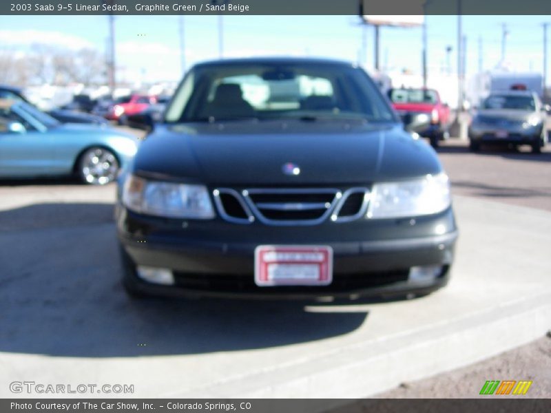 Graphite Green / Sand Beige 2003 Saab 9-5 Linear Sedan