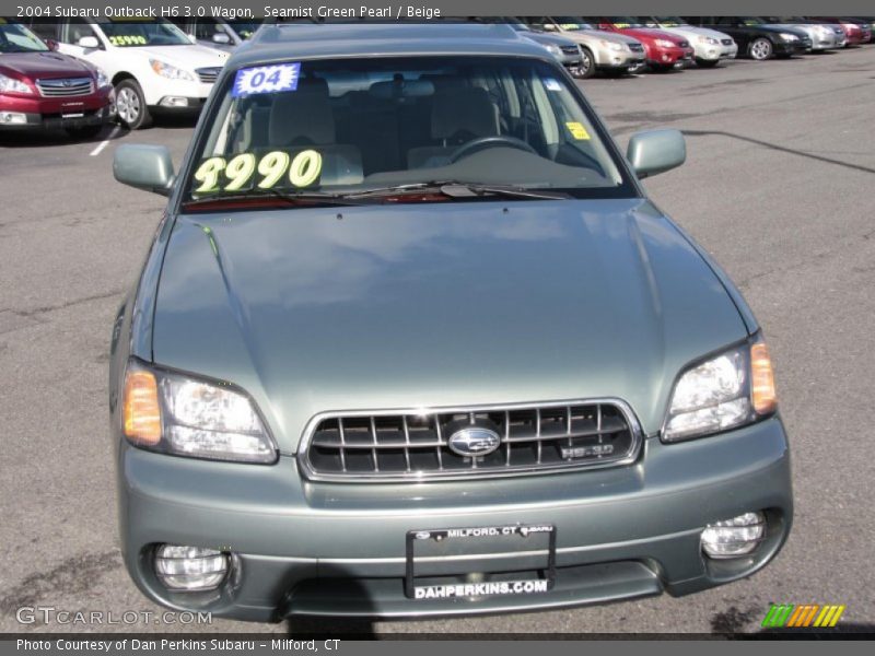 Seamist Green Pearl / Beige 2004 Subaru Outback H6 3.0 Wagon