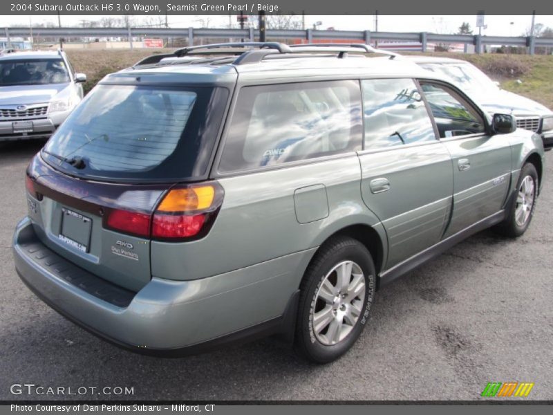 Seamist Green Pearl / Beige 2004 Subaru Outback H6 3.0 Wagon