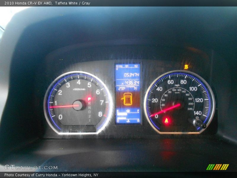 Taffeta White / Gray 2010 Honda CR-V EX AWD