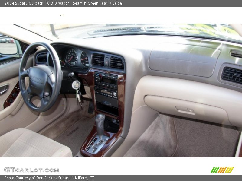 Seamist Green Pearl / Beige 2004 Subaru Outback H6 3.0 Wagon