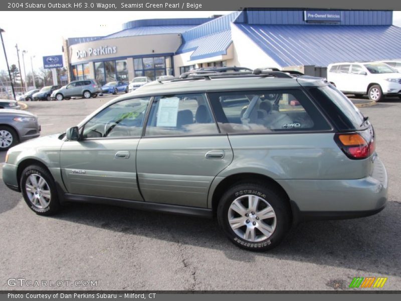 Seamist Green Pearl / Beige 2004 Subaru Outback H6 3.0 Wagon