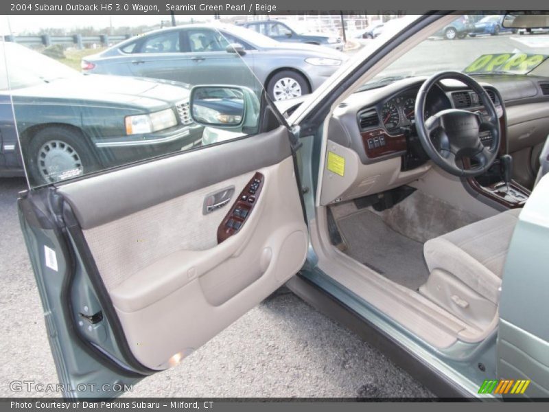 Seamist Green Pearl / Beige 2004 Subaru Outback H6 3.0 Wagon