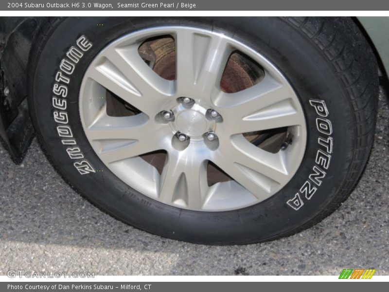 Seamist Green Pearl / Beige 2004 Subaru Outback H6 3.0 Wagon
