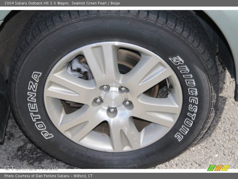 Seamist Green Pearl / Beige 2004 Subaru Outback H6 3.0 Wagon