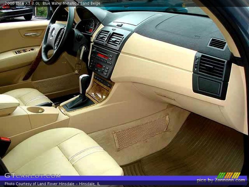 Blue Water Metallic / Sand Beige 2006 BMW X3 3.0i