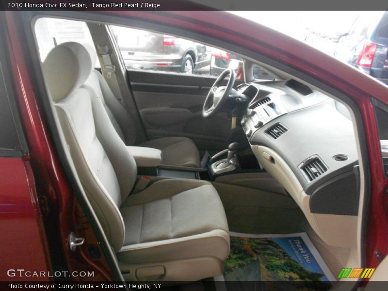 Tango Red Pearl / Beige 2010 Honda Civic EX Sedan